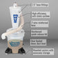 Oneida Air Systems Dust Collector & Cyclone Separator Kit w/ Clear Bucket, 2.5 Deluxe 5-Gal - Portable Cyclone Machine for Wet and Dry Shop Vacuums