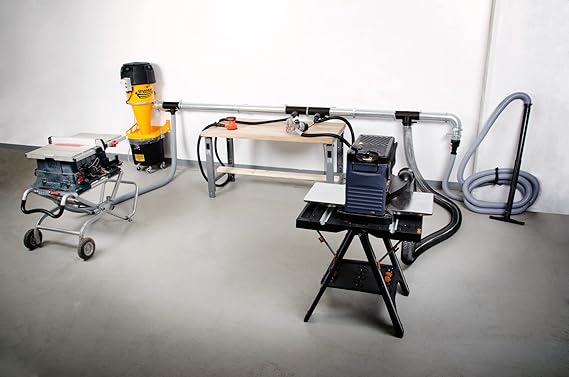 Oneida Air Systems Supercell Turbo High-Pressure 30 Gal. Wall-Mounted HEPA-GFM Cyclone Dust Collector (30-Gal)