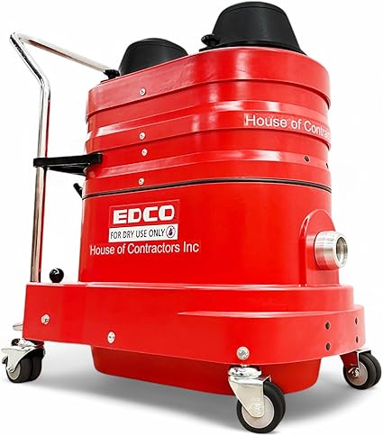 HOC EDCO VAC-200 200 CFM Vacuum with 3.2 HP Dual Electric Motor Single Phase + HEPA Filtration - North American Made