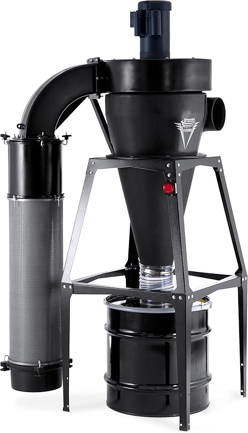 Oneida Air Systems 3HP V-System 3000 35 Gal. HEPA-GFM Freestanding Cyclone Dust Collector