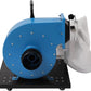 Dust Collector, 1HP 550 CFM Wheeled Jet Dust Collection with Four Wheels, 14.8-Gallon Potable Bag Dust Collector Wall-Mounted 30 Micron Bag Filtration Dust Tool Central Machinery System